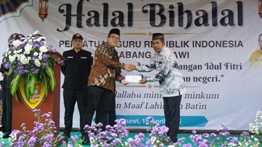 Halal Bihalal PGRI Kecamatan Jenawi: Meresapi Kesucian dan Kemenangan Idul Fitri demi Persatuan dan Kesatuan Negeri